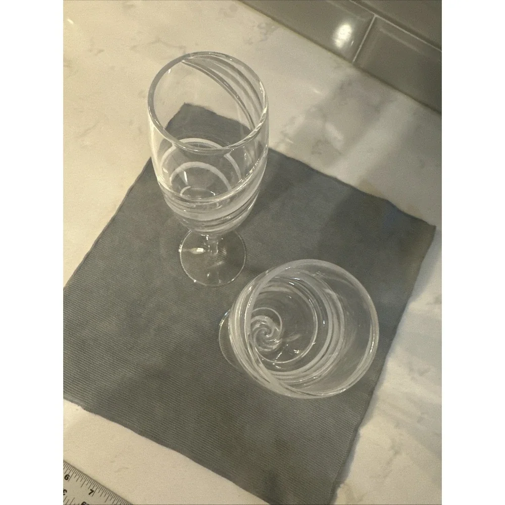 ROGASKA ODYSSEY CHAMPAGNE FLUTES, Cut Lead Crystal, 10